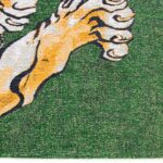 Louis De Poortere rug Pop 9388 Green On Fire corner